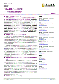 2019政府工作报告点评：“放水养鱼”，一步好棋.pdf