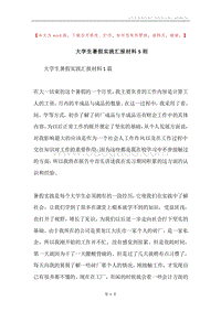 大学生暑假实践汇报材料5则.docx