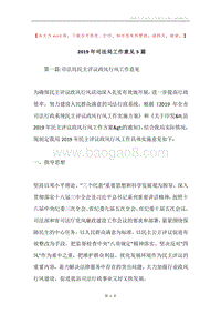 2019年司法局工作意见5篇.docx