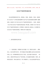 安全生产党政同责实施方案.docx