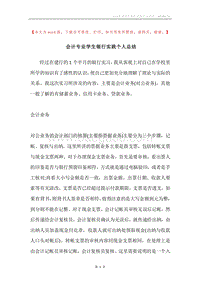 会计专业学生银行实践个人总结.docx