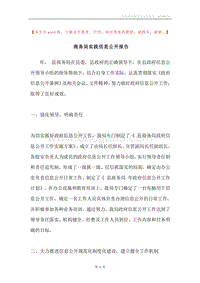 商务局实践信息公开报告.docx