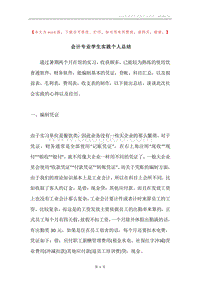 会计专业学生实践个人总结.docx