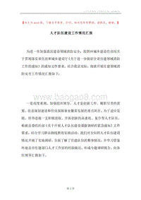 人才队伍建设工作情况汇报.docx
