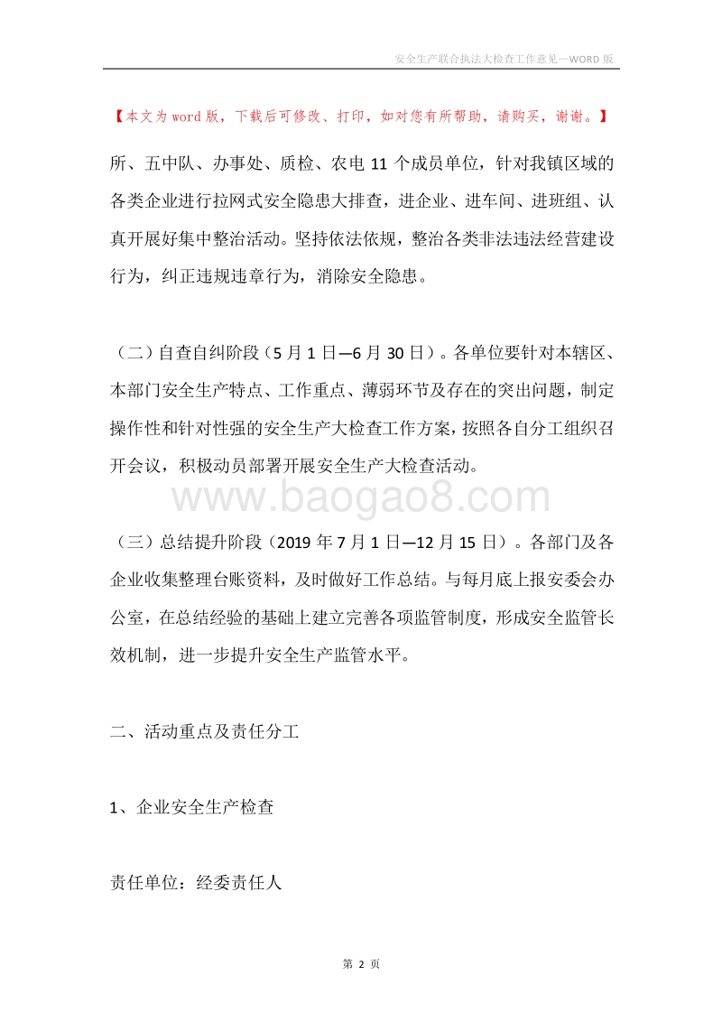 安全生产联合执法大检查工作意见.docx_第2页
