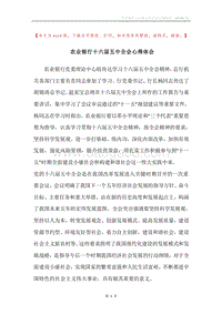 农业银行十六届五中全会心得体会.docx