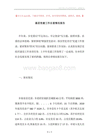 基层党建工作自查情况报告.docx