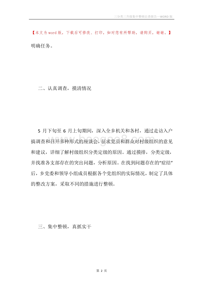 三分类三升级集中整顿自查报告.docx_第2页