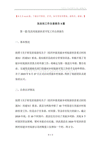 发改局工作自查报告3篇.docx