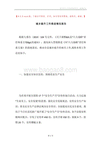 城乡提升工作推进情况报告.docx