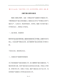 全镇气象灾害防治意见.docx