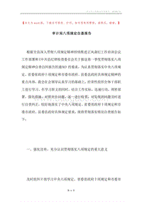 审计局八项规定自查报告.docx