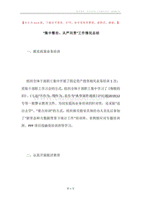 “集中整治、从严问责”工作情况总结.docx