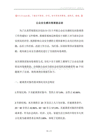 公众安全感问卷调查总结.docx
