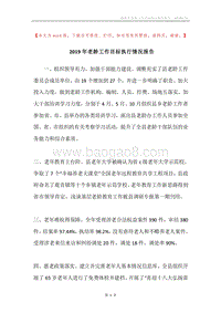 2019年老龄工作目标执行情况报告.docx