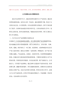 公司销售业务员履职报告.docx