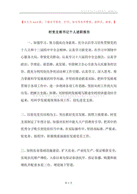 村党支部书记个人述职报告.docx