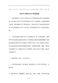 2019年乡镇安全生产检查措施.docx