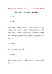 旅游业安全生产大检查工作方案(共2篇).docx