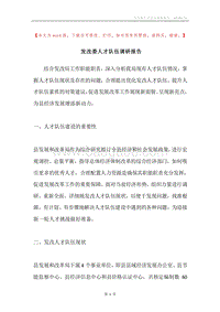 发改委人才队伍调研报告.docx