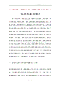 司法局隔离戒毒工作调查报告.docx