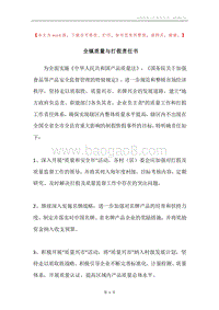 全镇质量与打假责任书.docx