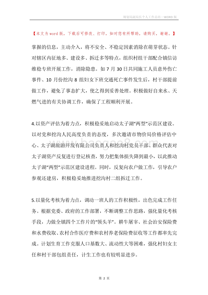 规划局副局长个人工作总结.docx_第2页