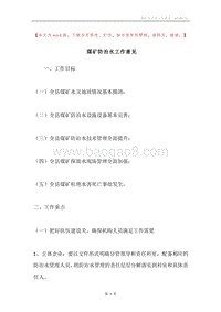 煤矿防治水工作意见.docx