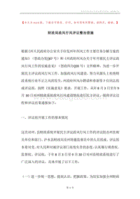 财政局政风行风评议整治措施.docx