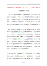区委组织员年终小结.docx