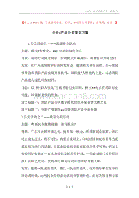 公司×产品公关策划方案.docx