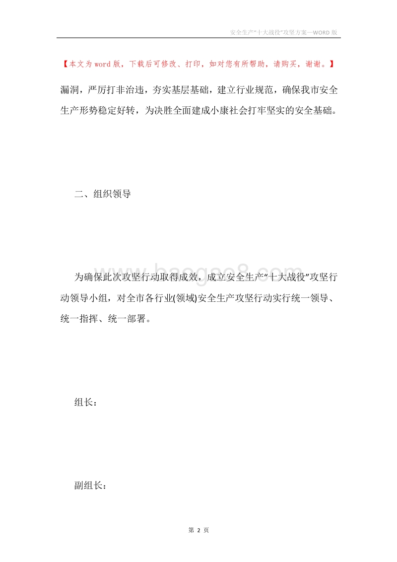 安全生产“十大战役”攻坚方案.docx_第2页