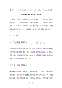 市政调查队政务公开工作年报.docx