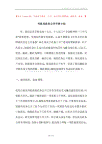 司法局政务公开年终小结.docx