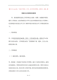 民政办公室信息化报告.docx