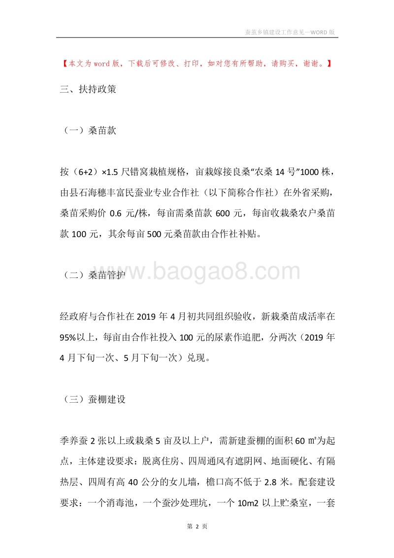蚕茧乡镇建设工作意见.docx_第2页