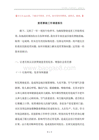 麦茬禁烧工作调查报告.docx