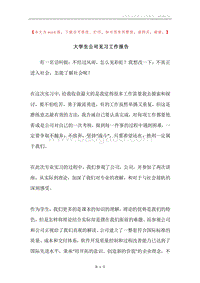 大学生公司见习工作报告.docx