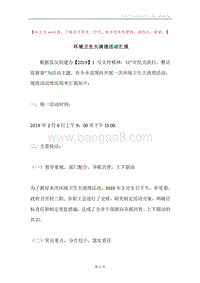 环境卫生大清理活动汇报.docx