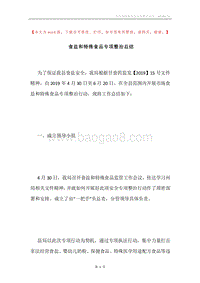 食盐和特殊食品专项整治总结.docx