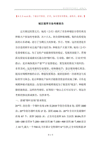 城区烟草市场考察报告.docx