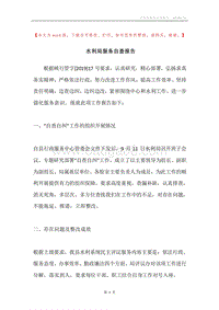 水利局服务自查报告.docx