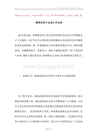 精准扶贫大会战工作总结.docx