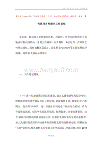 民政局乡村振兴工作总结.docx