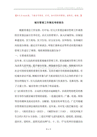 城市管理工作情况考研报告.docx