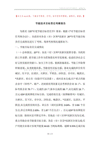 节能技术目标责任考察报告.docx
