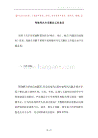 师德师风专项整治工作意见.docx