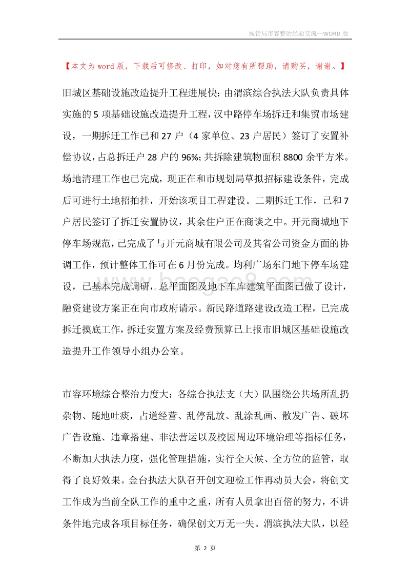 城管局市容整治经验交流.docx_第2页
