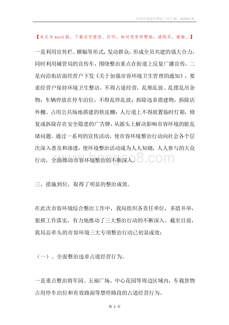 市容环境综合整治工作汇报.docx_第2页