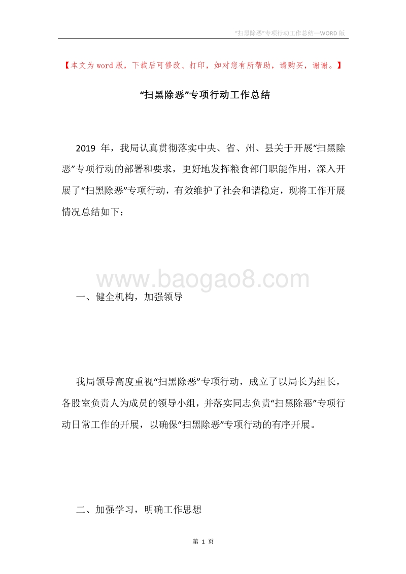 “扫黑除恶”专项行动工作总结.docx_第1页